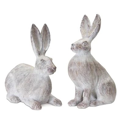 Resin Rabbit Set, 15" & 17"