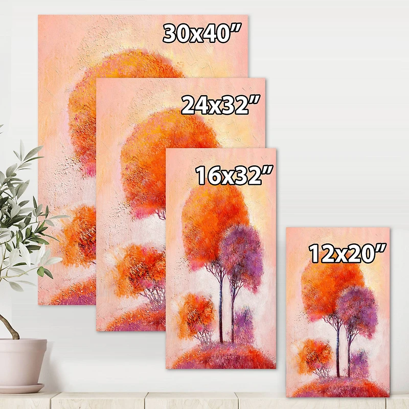 Designart - Colourful Trees Impression I