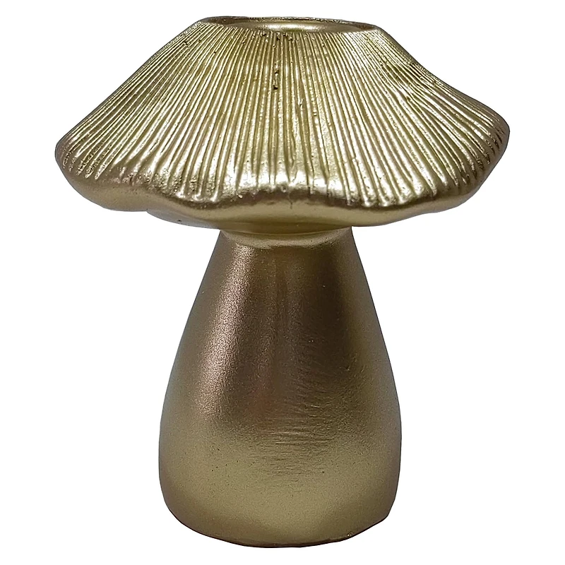 Gold Mushroom Taper Candle Holder by Ashland