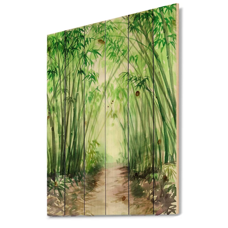 Designart - Little Road Bamboo Forest