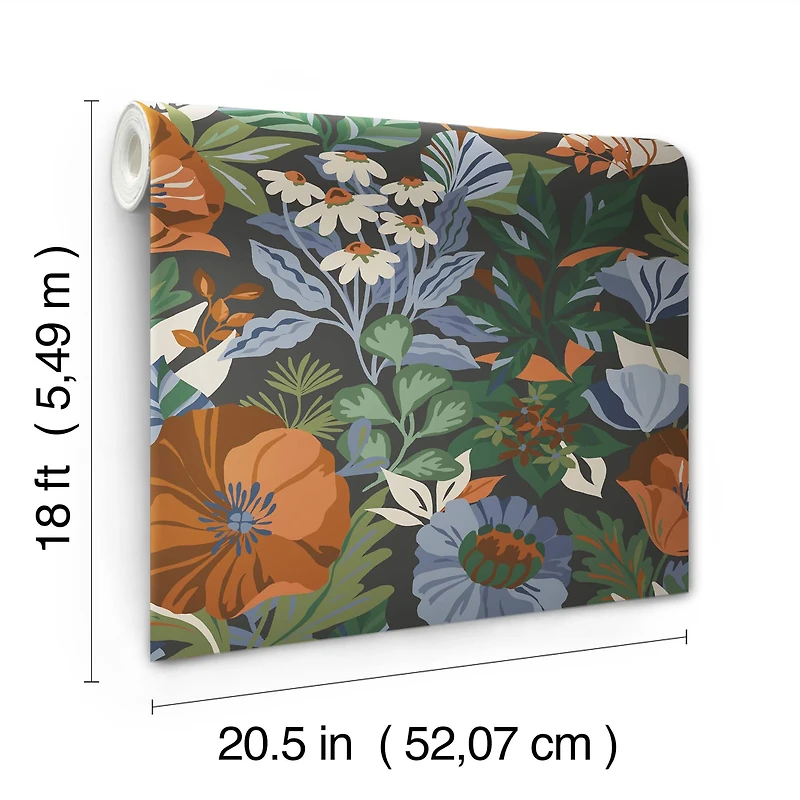 RoomMates Poppy Fields Peel & Stick Wallpaper