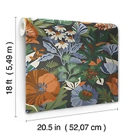 RoomMates Poppy Fields Peel & Stick Wallpaper