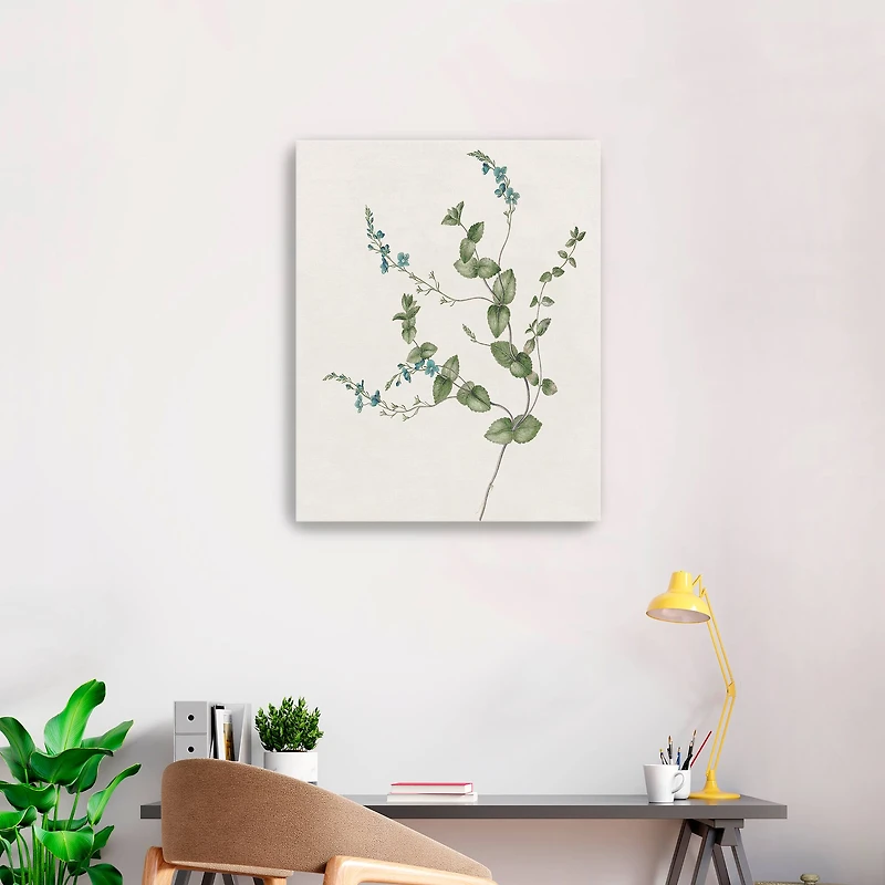 Blue Wispy II Canvas Giclee