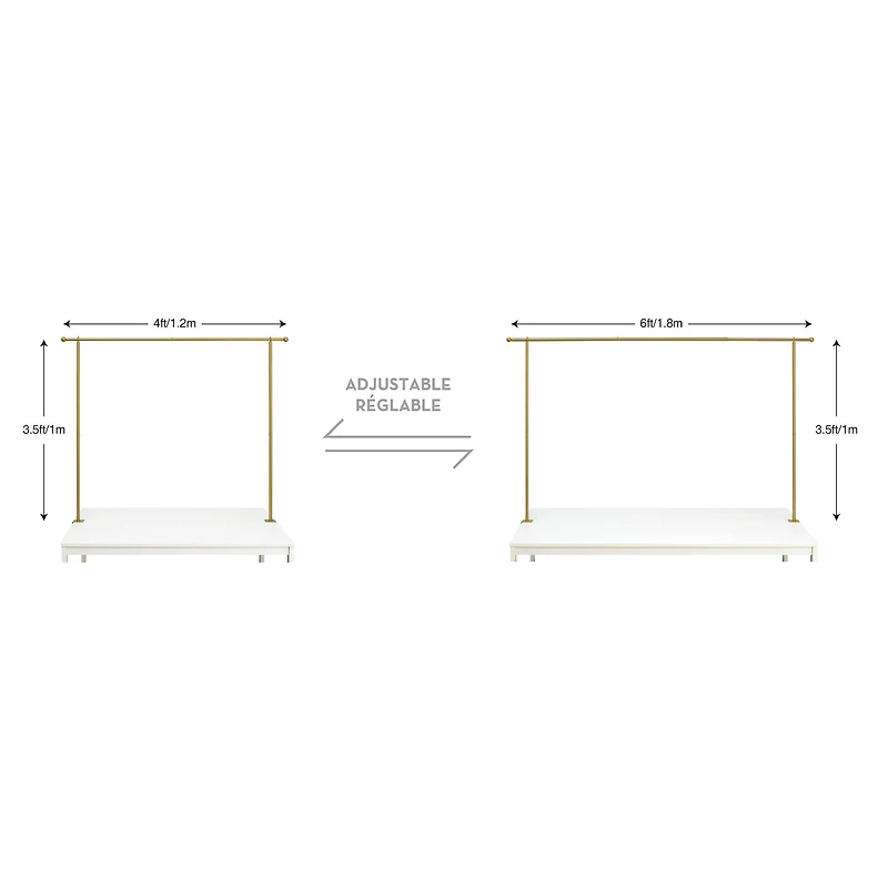 3.5ft. Gold Adjustable Tabletop Arch by Celebrate It™