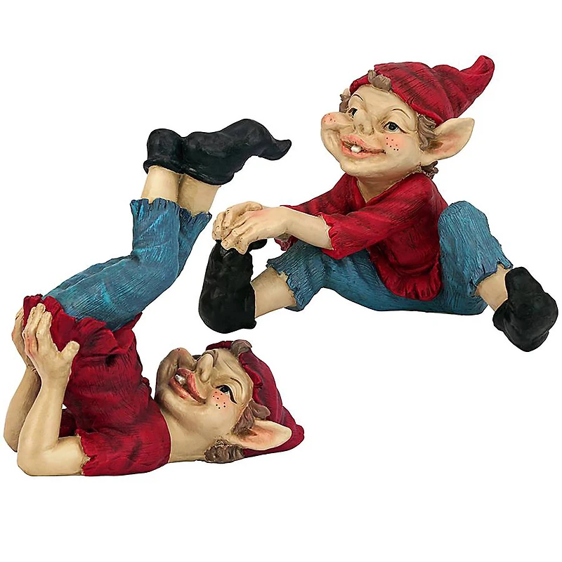 Design Toscano Eccentric Elves Garden Gnome Statue Set