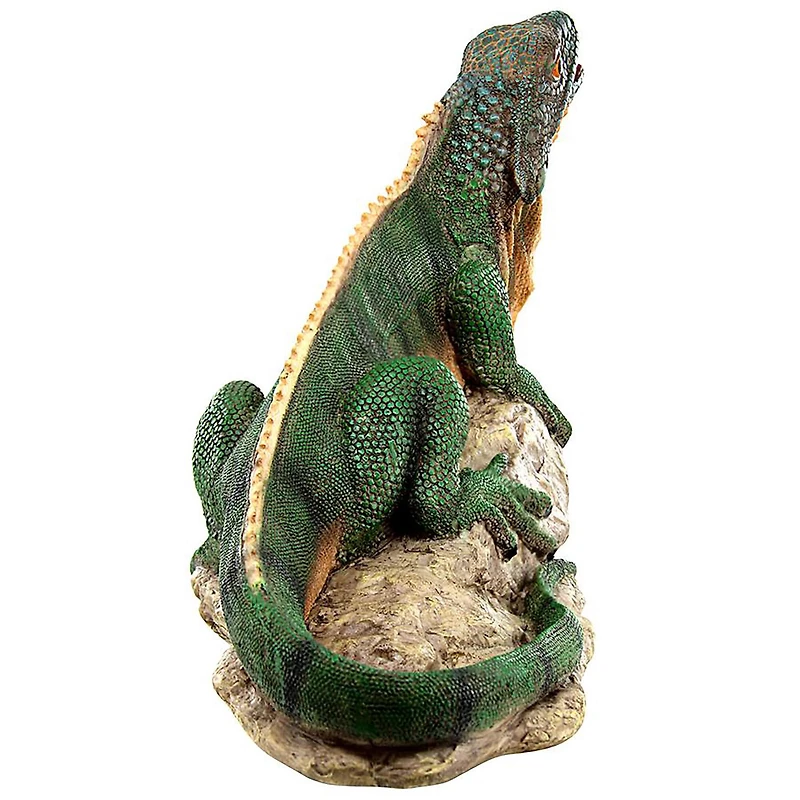 Design Toscano Ike the Iguana Spitter Piped Statue
