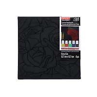 5" x 5" Roses in Web Canvas Painting Kit by Craft Smart®