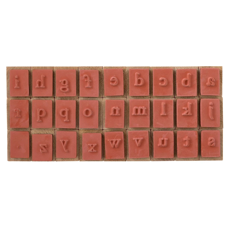 12 Pack: Lowercase Alphabet Wood Stamp Set by Recollections™