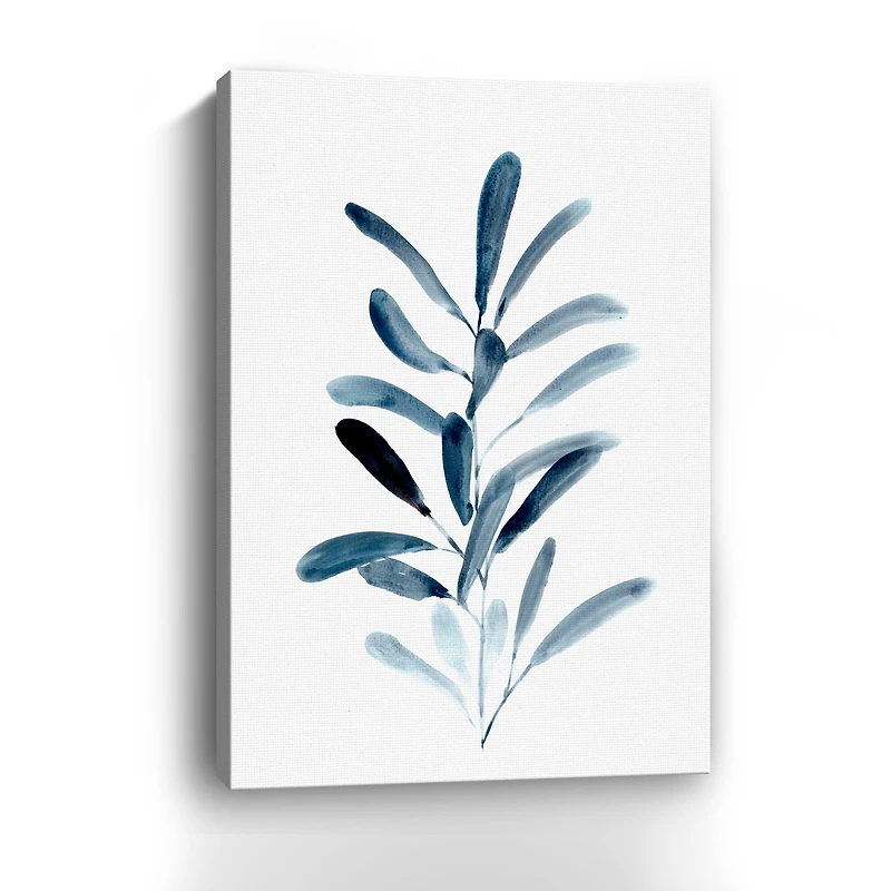 Farmhouse Leaves Blue III Canvas Giclee