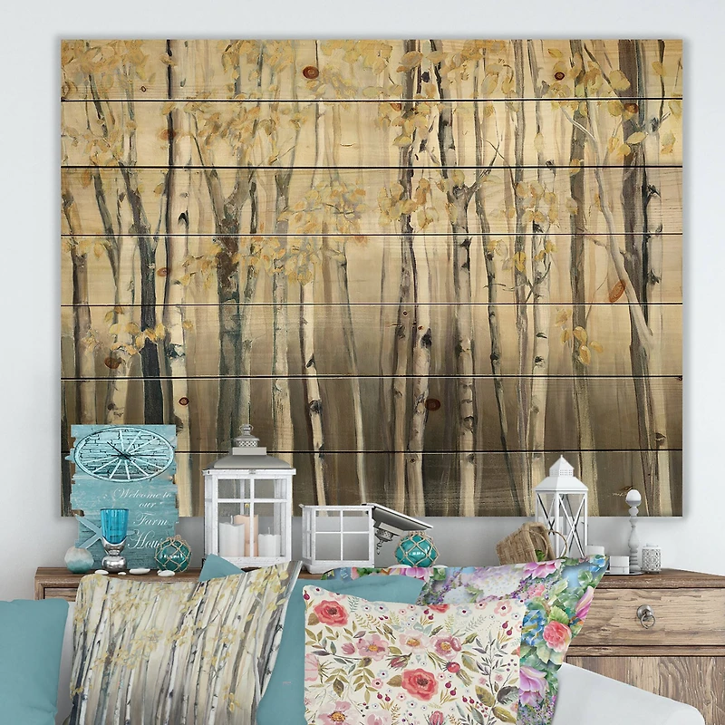 Designart - Golden Birch Forest I