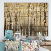 Designart - Golden Birch Forest I