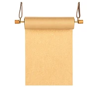Hello Honey® Natural Wood Wall Mounted Paper Dispenser with Paper Roll