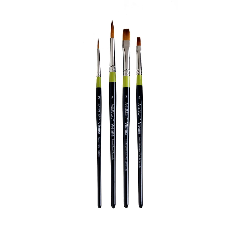 4-Piece Mixed Media Vienna Brush Set No.2 by Artist's Loft®