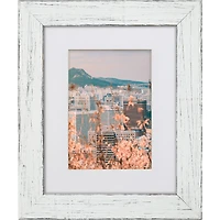 Craig Frames Jasper Marshmallow Weathered White Picture Frame with Mat