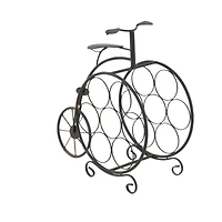 21"  Rustic Brass Bicycle Wine Holder Rack