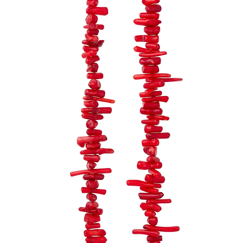 Red Coral Stick Beads by Bead Landing™