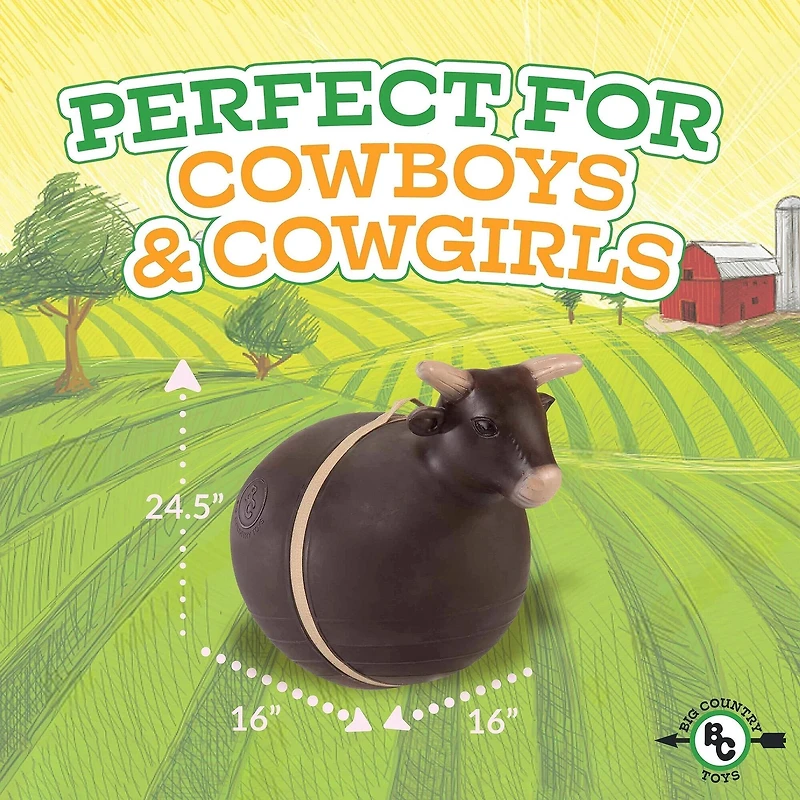 Big Country Toys Bouncy Bull Rodeo Ball Ride-On Toy