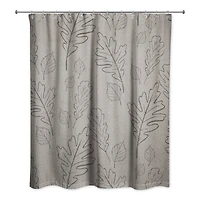 Large Leaves Shower Curtain