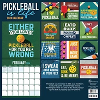 TF Publishing 2024 Pickleball is Life Wall Calendar