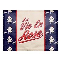 La Vie En Rose 18" x 14" Cotton Twill Placemat