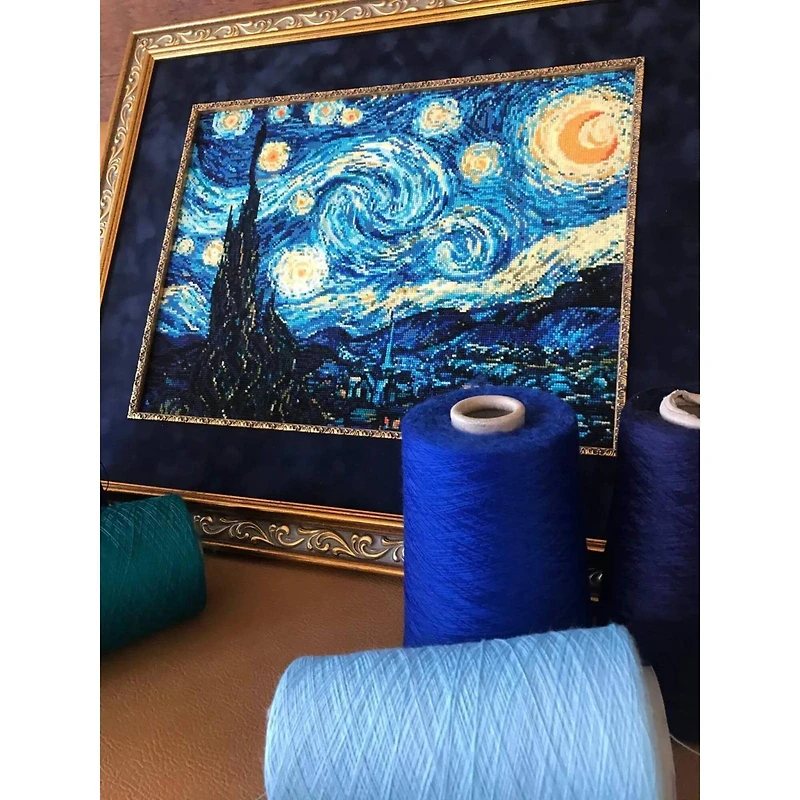 RIOLIS Starry Night after Van Gogh Counted Cross-Stitch Kit