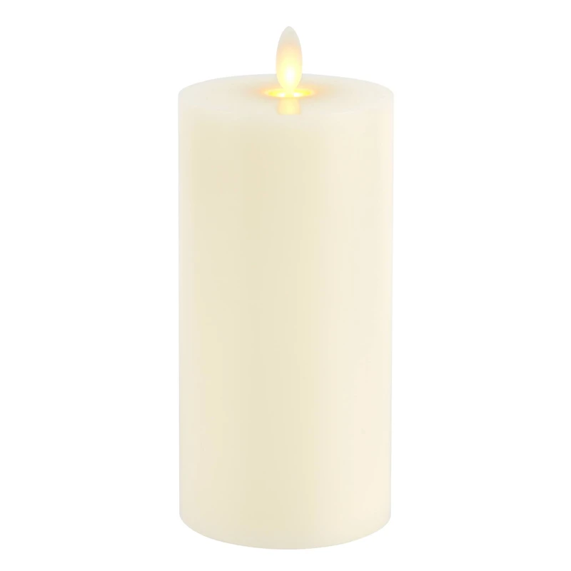 3" x 6" Moving Flame LED Wax Pillar Candle by Ashland