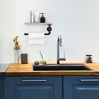 Paper Towel Holder with Shelf Industrial Pipe