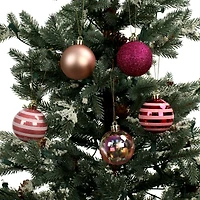 5 Pack 2.2" Pink Shatterproof Ball Ornaments by Ashland®