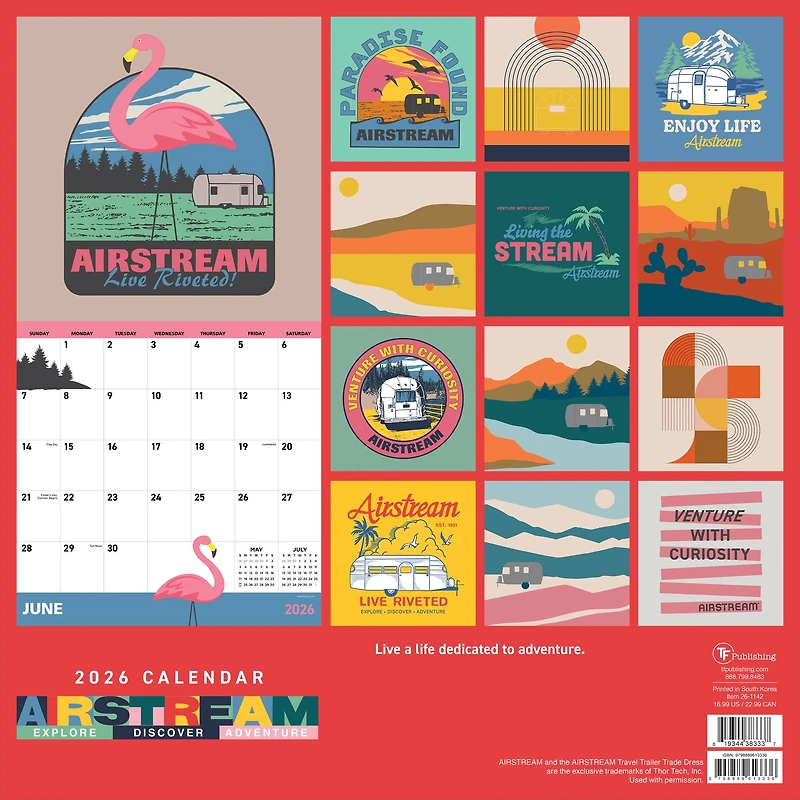 2026 Airstream Wall Calendar
