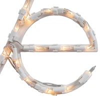 17" Lighted White & Red Love Window Silhouette Decoration