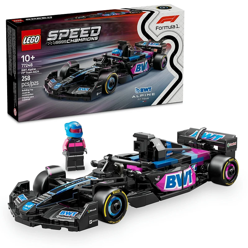 LEGO® Speed Champions BWT Alpine F1® Team A524 Race Car Toy Vehicle 77248