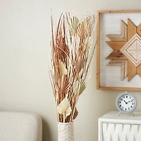 Natural Brown Dried Fan Palm Leaf & Grass Bundle