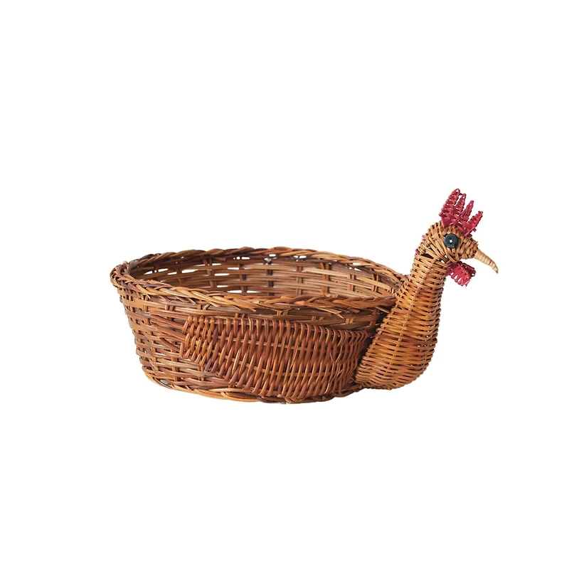 Hello Honey® 13.25" Charming Fern Chicken-Shaped Basket