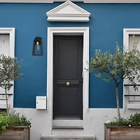 Hello Honey® Robert Stevenson Lighting Dorchester Oil Rubbed Bronze Metal & Glass Outdoor Light