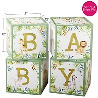 Kate Aspen Safari Baby Block Box Set, 4ct.