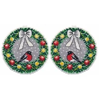 Oven Christmas Tree Toy The Wreath Cross Stitch Kit