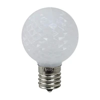 Pure White Faceted G40 LED Replacement Bulbs, 25ct.