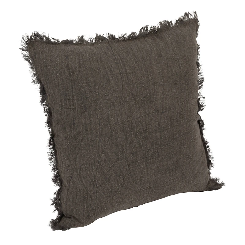 Hello Honey® Stonewashed Linen Pillow with Fringe