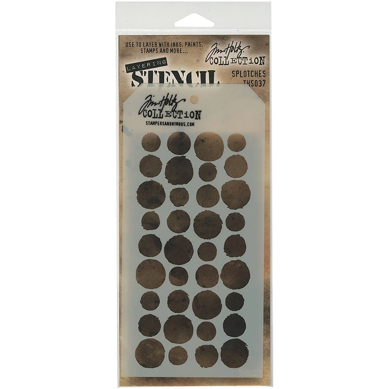 Stampers Anonymous Tim Holtz® Splotches Layered Stencil