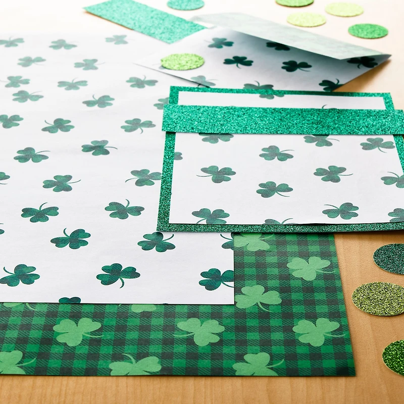 St. Patrick's Day Double-Sided Cardstock Paper by Recollections™, 12" x 12"