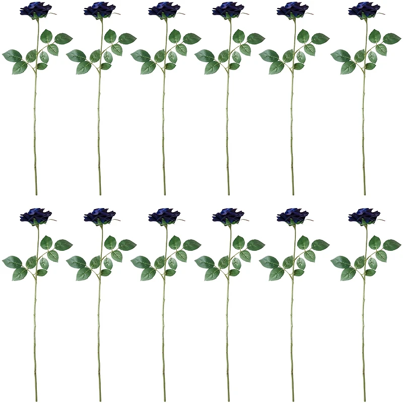12 Pack: Navy Princess Rose Stem by Ashland®