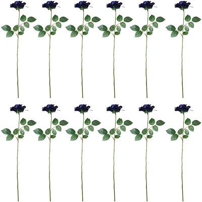 12 Pack: Navy Princess Rose Stem by Ashland®