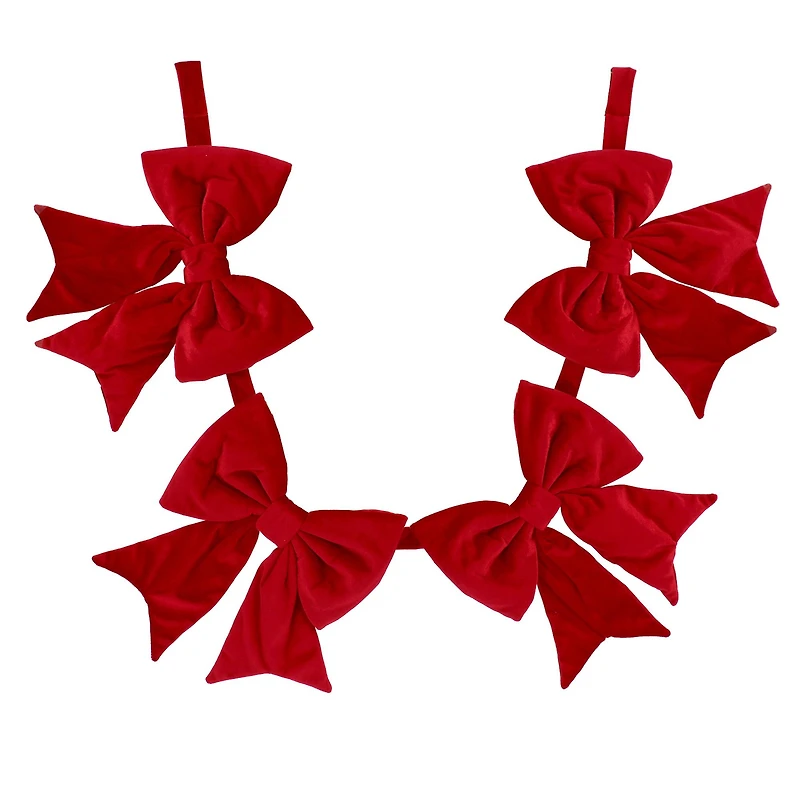 6ft. Red Jumbo Bow Garland by Ashland®