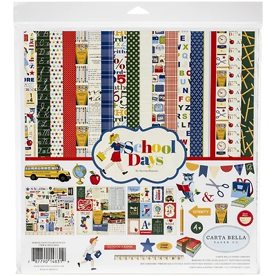 Carta Bella Paper Co. School Days Collection Kit, 12" x 12"