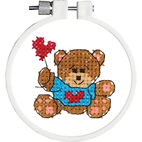 Janlynn® Kid Stitch Bear & Balloon Stamped Cross Stitch Kit