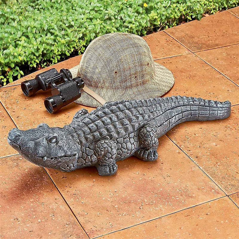 Design Toscano 25" Swamp Beast Garden Gator Statue