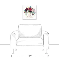 Jewel Toned Florals Canvas Wall Art