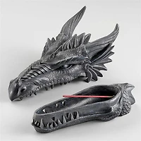 Design Toscano 5" Stryker the Smoking Dragon Sculptural Incense Box