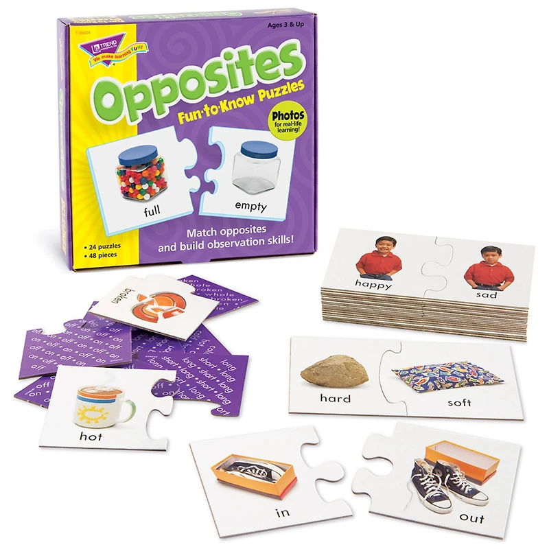Trend Enterprises® Opposites Fun-to-Know Puzzles