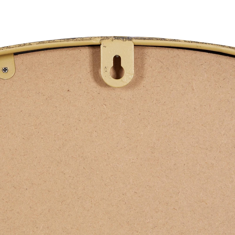 Black Speedometer Style Round Metal Wall Clock